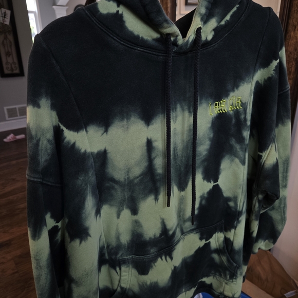 Discontinued I.Am.Gia. Green/black Tie-dye Hoodie Oversized - TigerMist - Picture 4 of 8